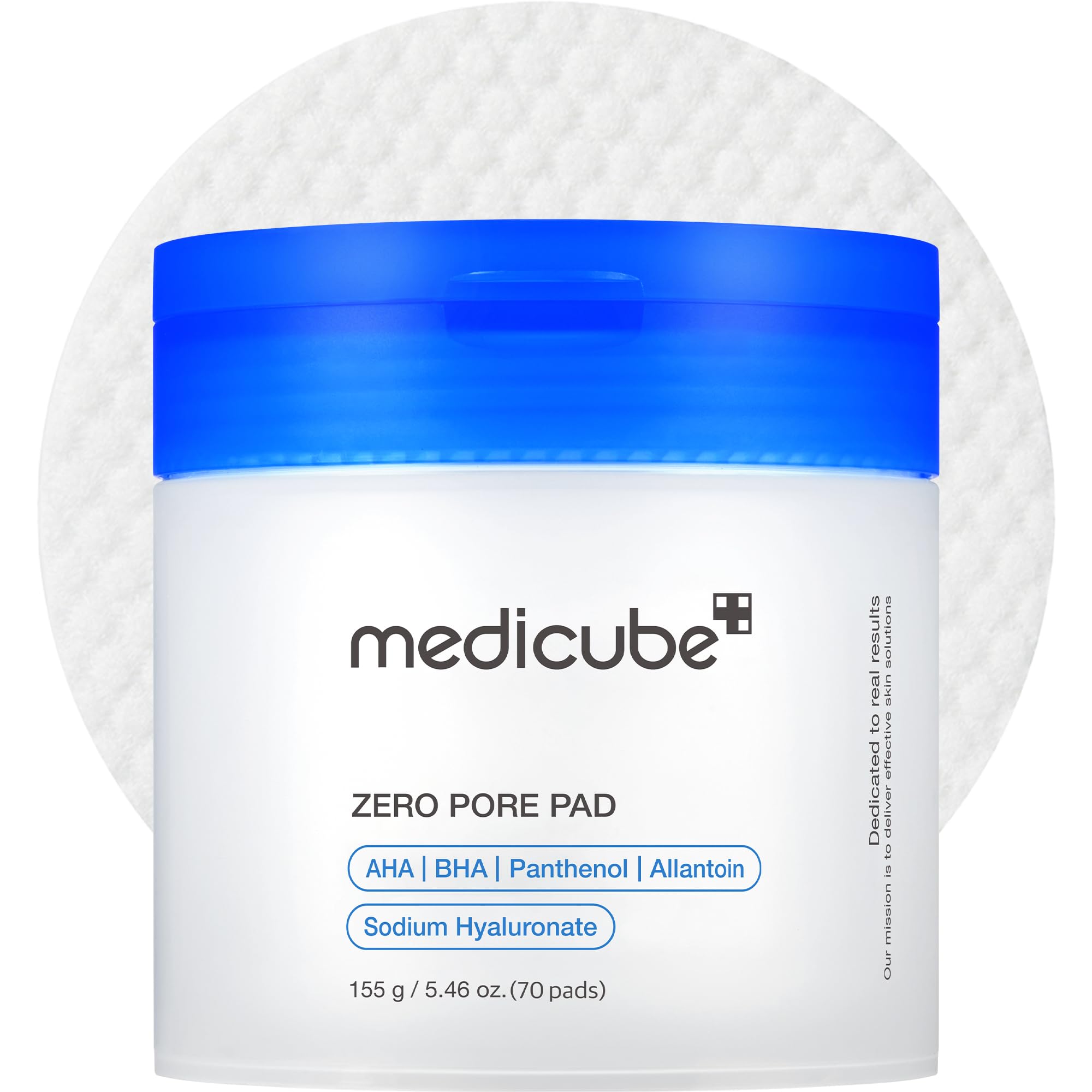 Medicube Zero Pore Pads 2.0 – Dual-Textured Toner Pads with AHA & BHA for Smooth, Refined Skin (70 Pads)